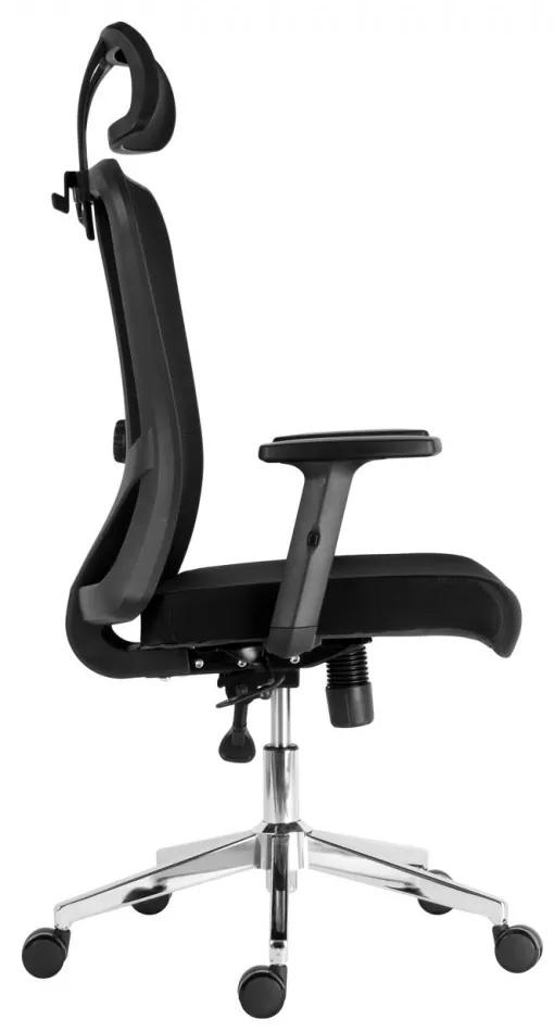 Kancelárska ergonomická stolička XPRO — čierna, nosnosť 150 kg