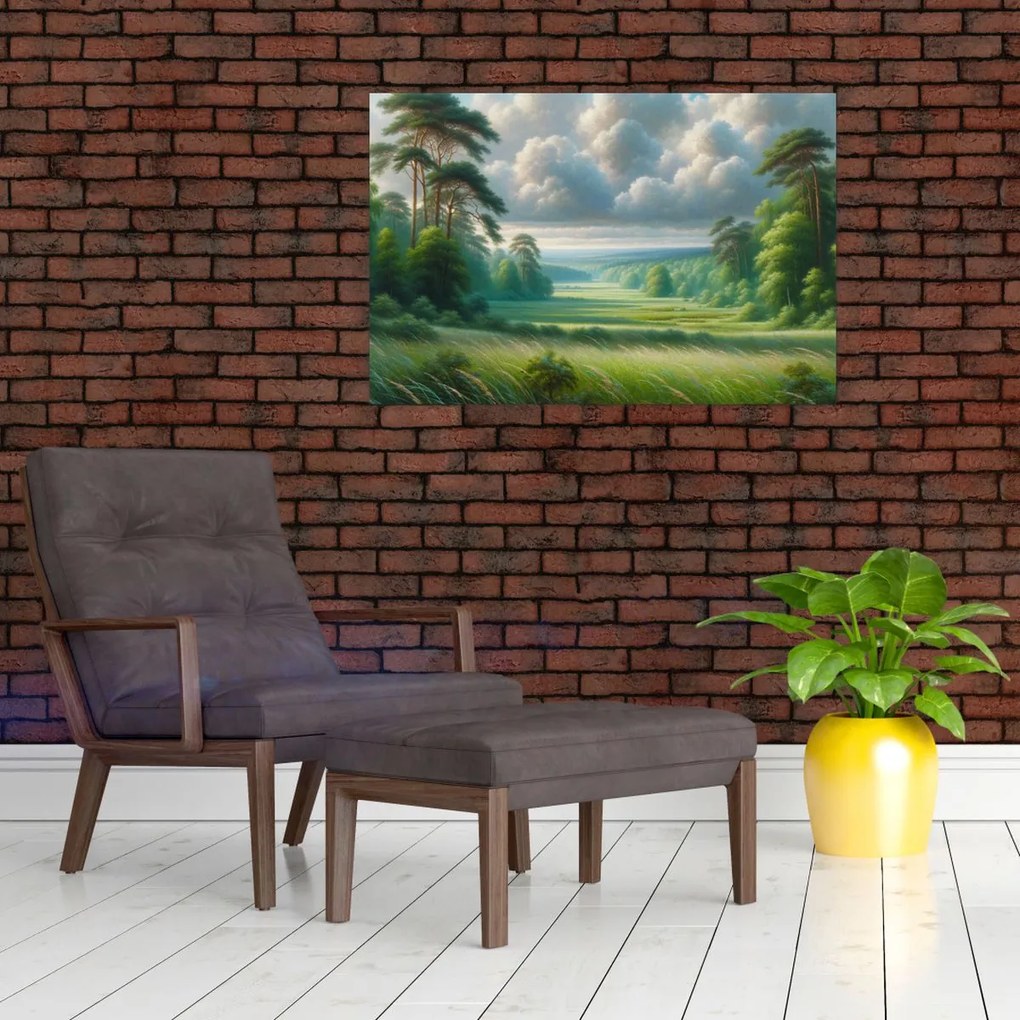 Obraz - Zelená krajina (90x60 cm)