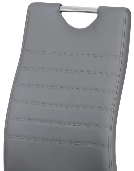 BONTEC Jedálenská stolička, šedá, ekokoža, DCL-418 GREY Farba: Zelená