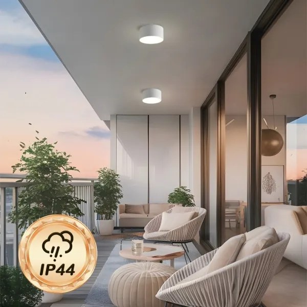 BRILAGI - LED vonkajšie stropné svietidlo FORIS LED/14W/230V pr. 12 cm biela IP44