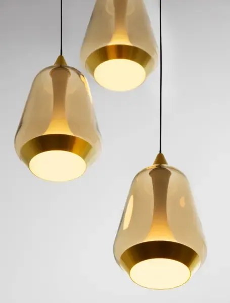 Minimalistický luster Alish 3 Zlatá