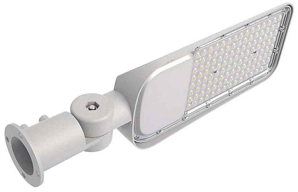 LED pouličná lampa so súmrakovým senzorom LED/100W/230V 4000K IP65 sivá