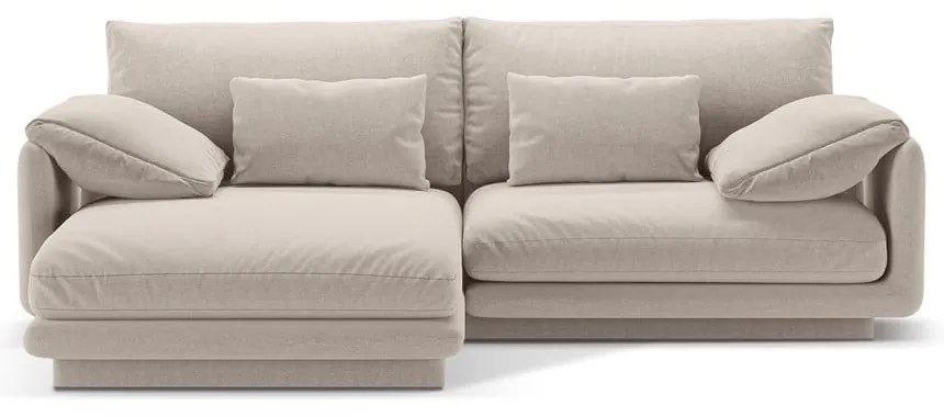 Béžová rohová pohovka (ľavý roh) Torino – Micadoni Home