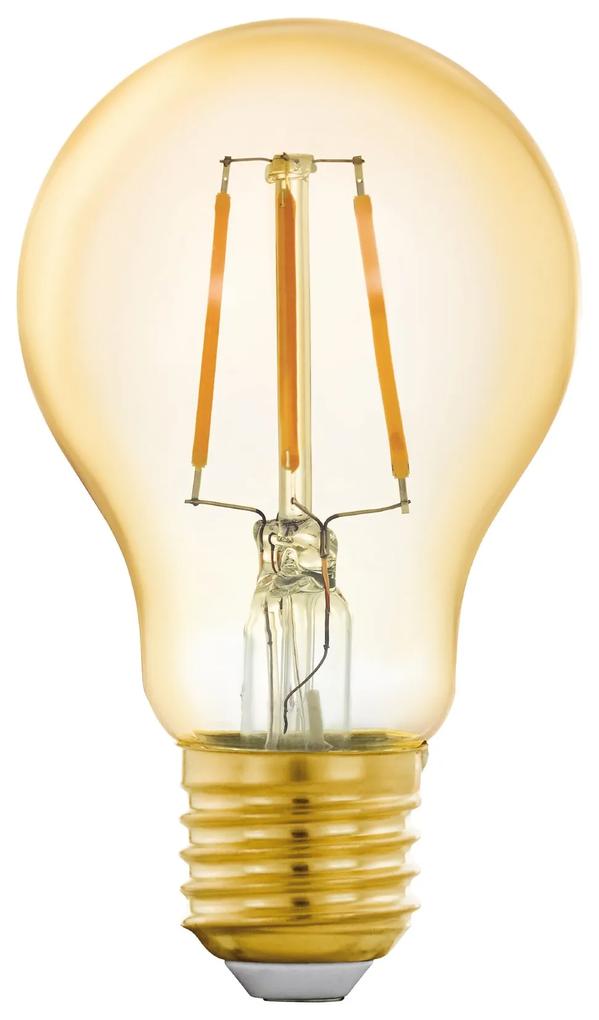 EGLO Múdra LED žiarovka LM-ZIG, E27, A60, 5,5 W, 2200K, teplá biela, jantárová