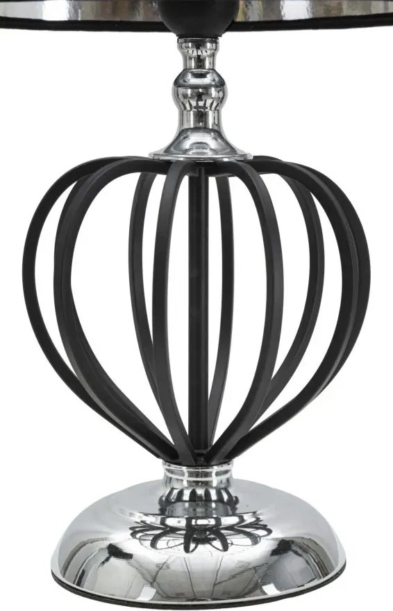 Stolná lampa Darky Silver 44,5 cm čierno-strieborná