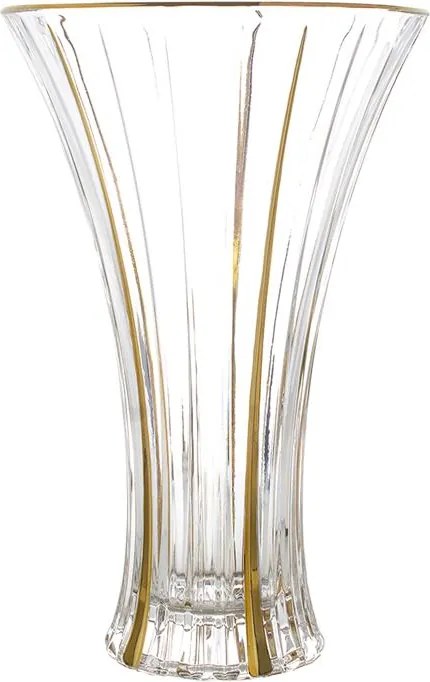 KRIŠTÁĽOVÁ VÁZA BOHEMIA PRESTIGE TIMELESS GOLD 320MM