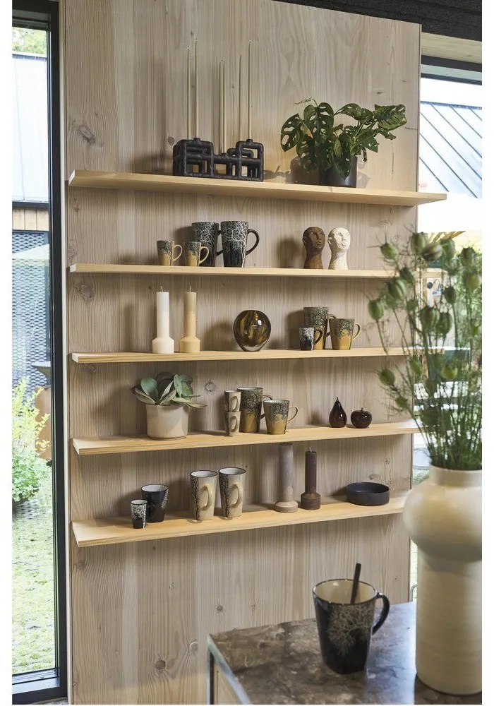 Čierne hrnčeky na espresso z kameniny v súprave 4 ks 100 ml Hela – Villa Collection