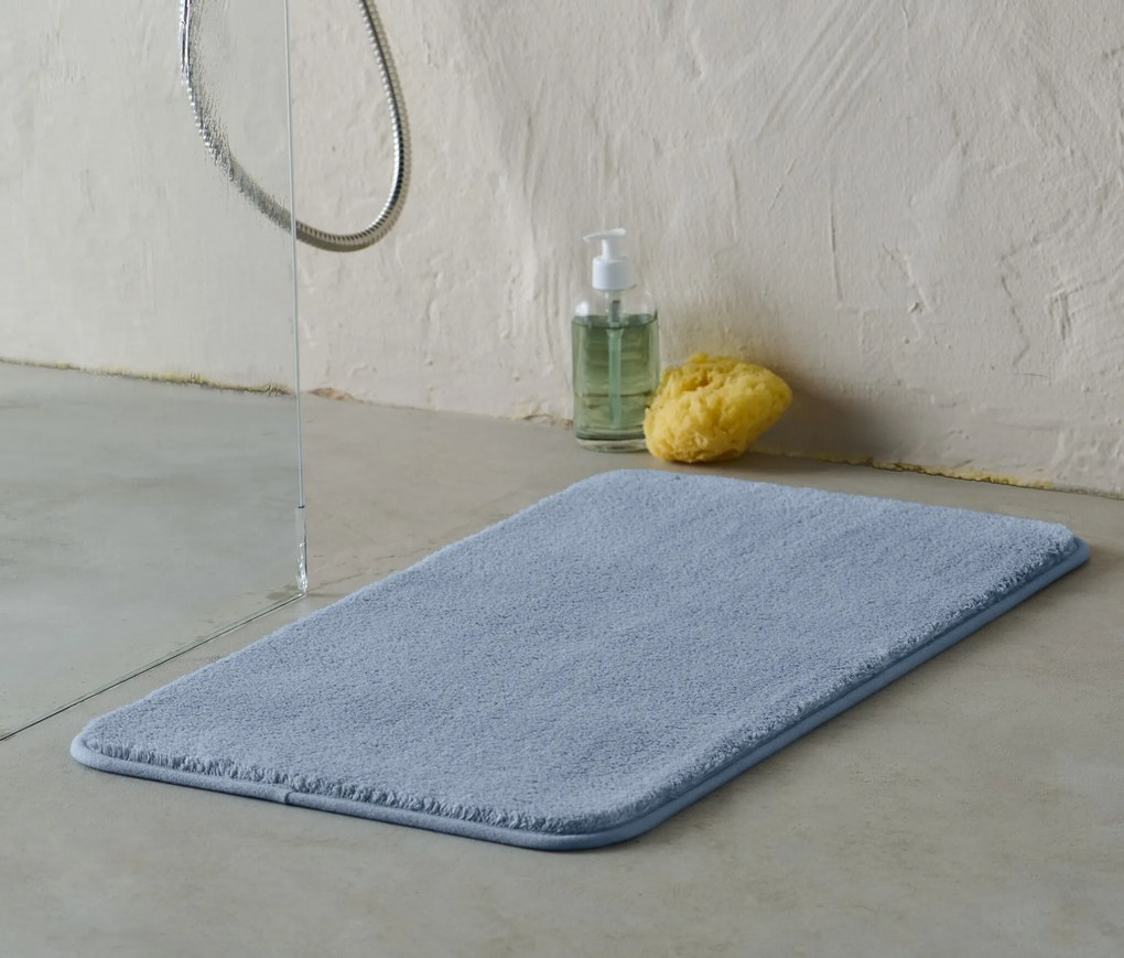 Predložka do kúpeľne, cca 70 x 40 cm, modrá