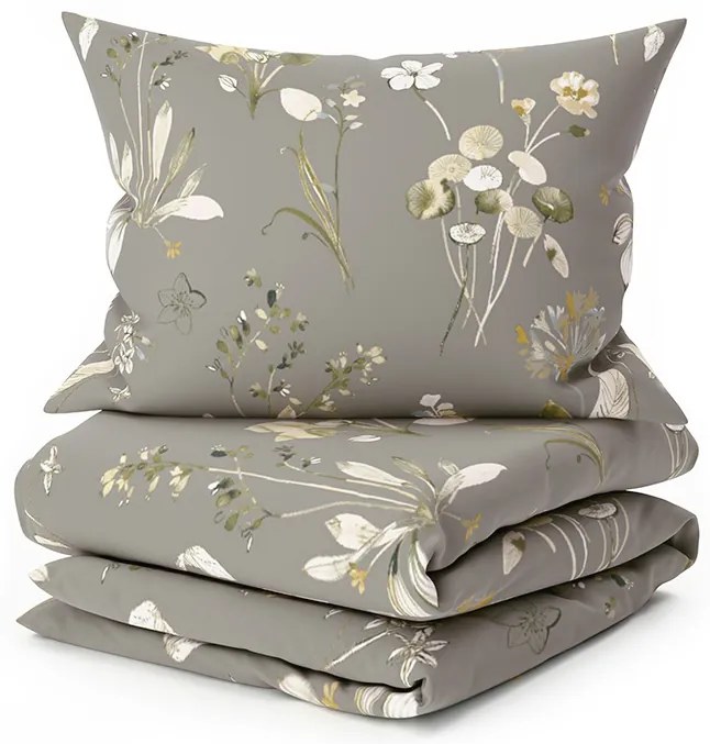 Obliečky z mikrovlákna MOLIRI sivohnedé Rozmer obliečky: 2 ks 70 x 90 cm | 200 x 220 cm