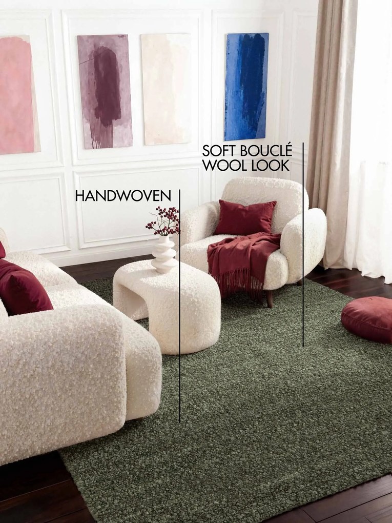 Ted Baker, Kusový koberec Ted Baker Notting Hill 106346 Green, 120x170, zelená, obývacia izba