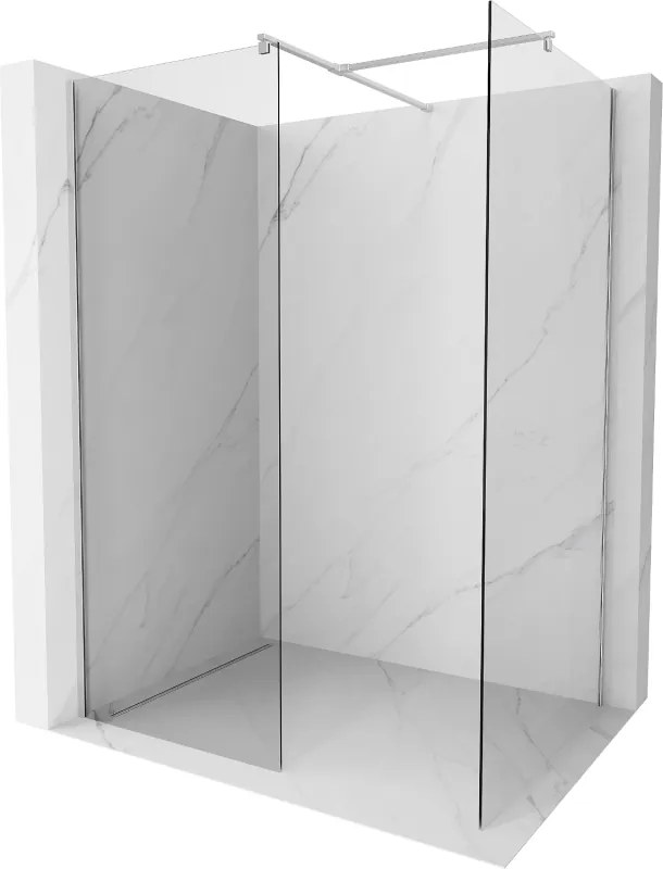 Mexen Kioto sprchová stena Walk-in 70 x 70 cm, transparentná, chróm - 800-070-202-01-00-070