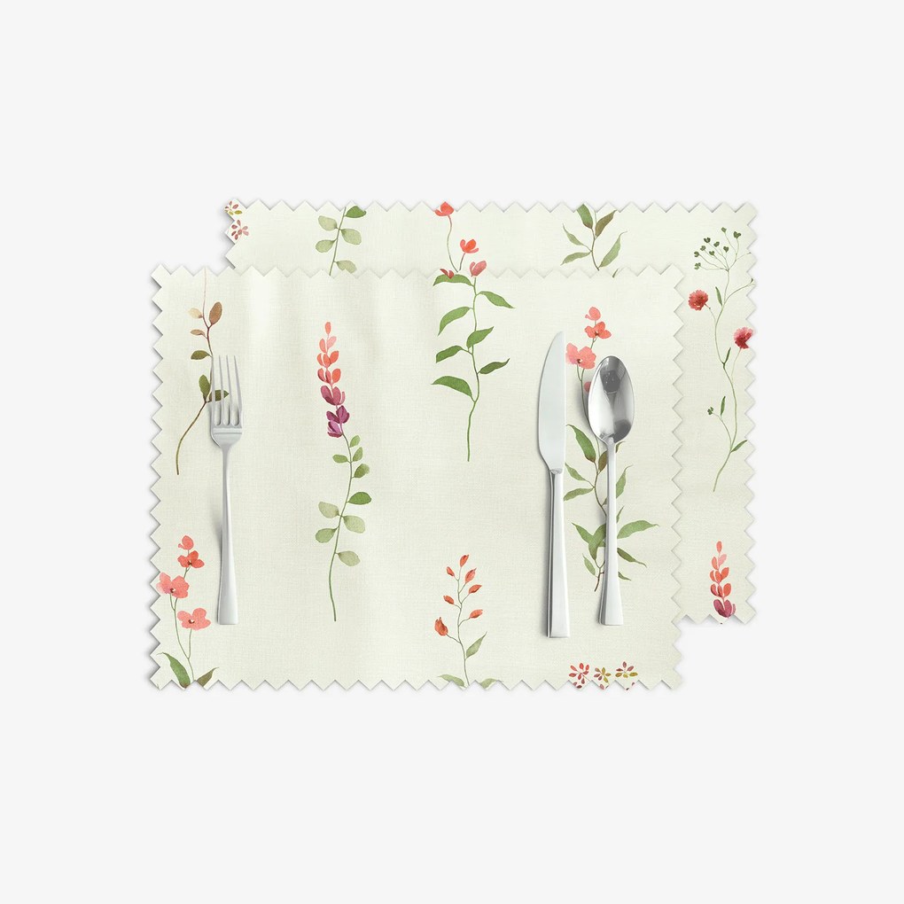 Goldea prestieranie na stôl teflónové - poľné kvetiny - sada 2ks 30 x 40 cm