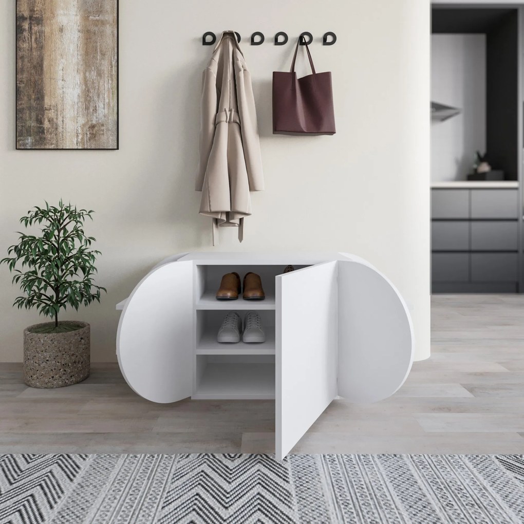 Topánkovník Houseland Pozy biely