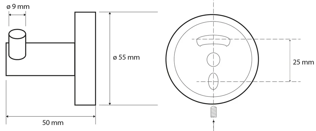 SAPHO XR202 X-Round E dvojháčik, strieborná