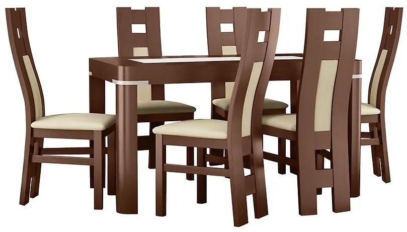 Jedálenská zostava Amelia 1+6 St637 Vi Kr636 Br2432 Sz.9003 Cayenne15