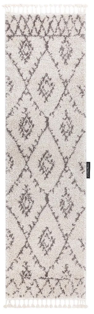 Behúň Berber Fez cream, 80x300, biela, obývacia izba, Dywany Łuszczów
