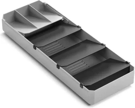 Organizér na príbory UniFit 40-49 cm, šedý%