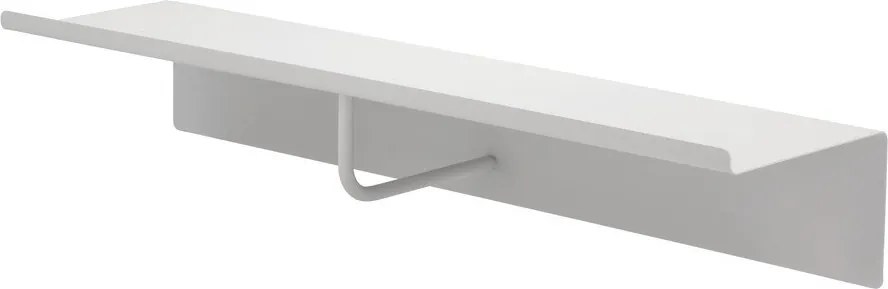 Svetlosivý oceľový nástenný vešiak s poličkou 21,5 cm A-Coat – Zone