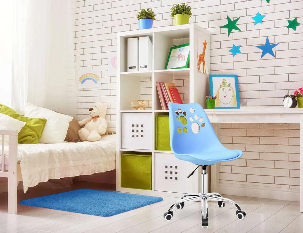 Otočná stolička do detskej izby Grover modrá