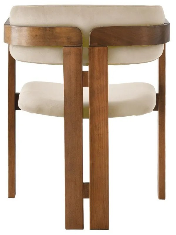 Jedálenská stolička CO Beige and Walnut