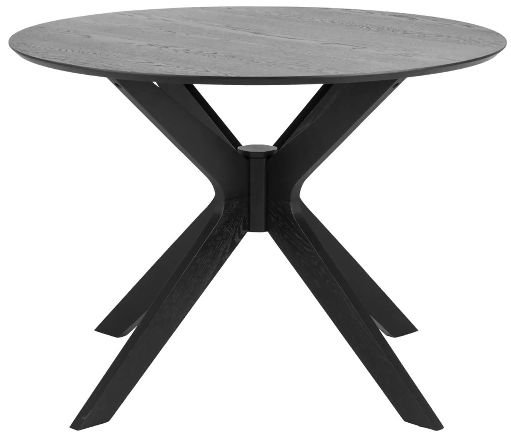 Okrúhly jedálenský stôl Neeja 105 cm dub čierny