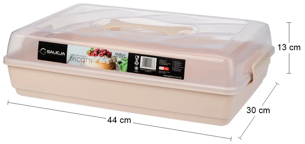 Prenosný box na potraviny Biscotti - ružová