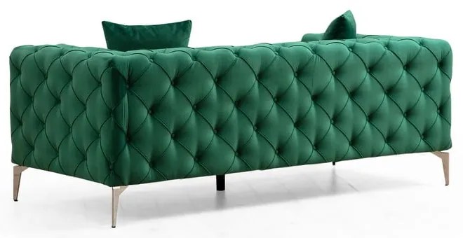 Tmavozelená zamatová pohovka 197 cm Como – Artie