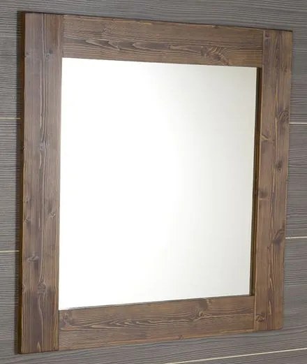 SAPHO BRAND zrkadlo 80x80x2cm , morený smrek