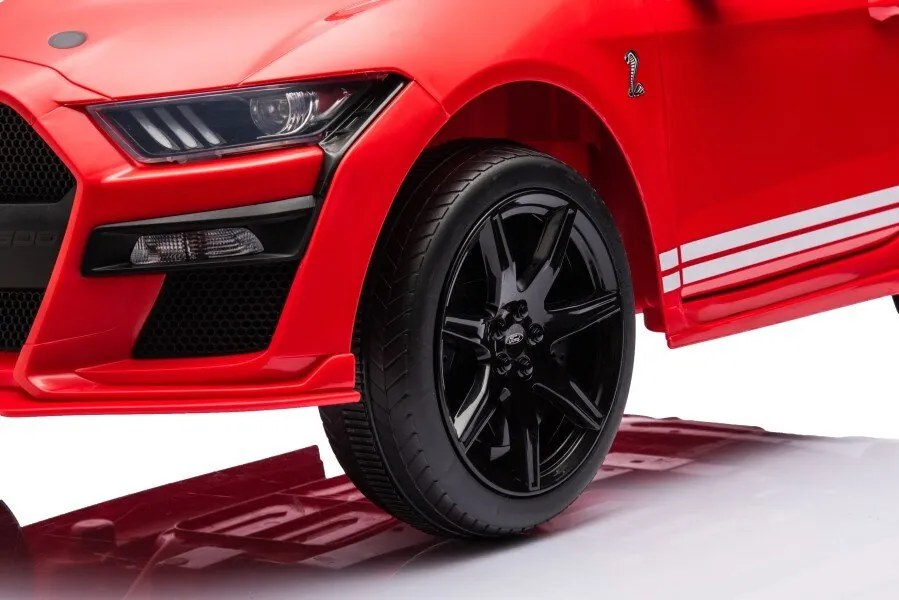 LEAN CARS Elektrické autíčko Ford Mustang GT500 Shelby červené