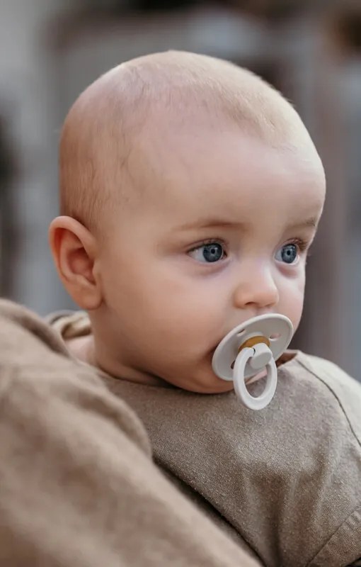 BIBS Colour cumlíky, kaučuk 2ks - veľkosť 2 - Ivory ruby