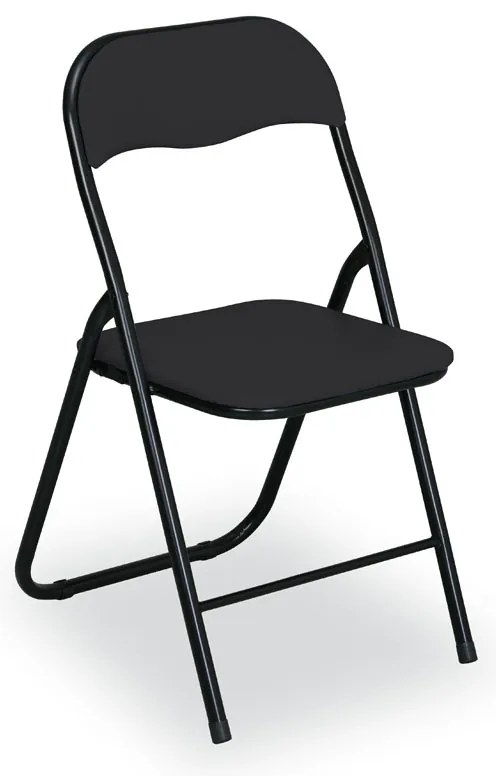 Skladacia konferenčná stolička BRIEFING, 6 ks, čierna