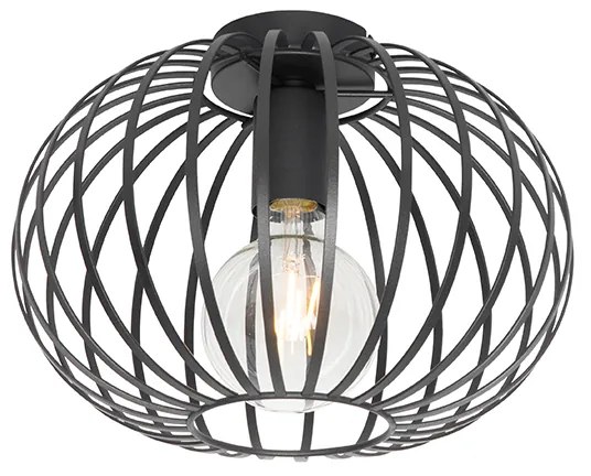 Inteligentné stropné svietidlo čierne 30 cm vrátane Wifi G95 - Johanna