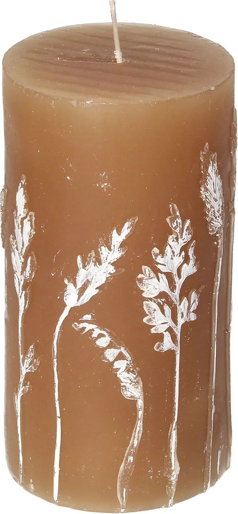 Sviečka Giulia 13cm light brown