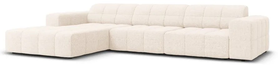 Krémová rohová pohovka (ľavý roh) Chicago – Cosmopolitan Design