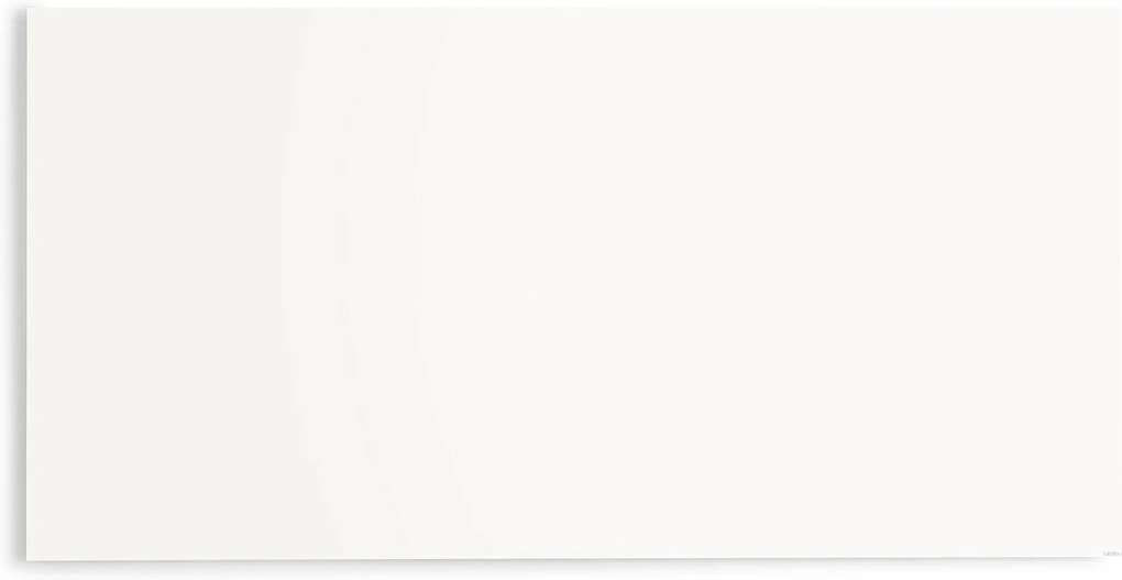 Sklenená magnetická tabuľa Stella, 2000x1000 mm, biela