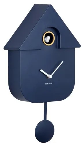 Moderné kukučkové hodiny Karlsson KA5768BL – Tmavo modré
