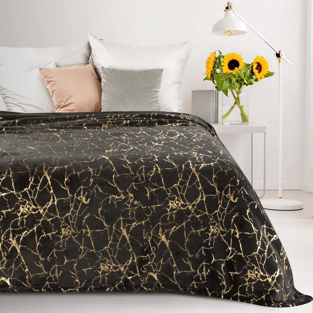 DEKA GLAMO 200X150 CM ČIERNA