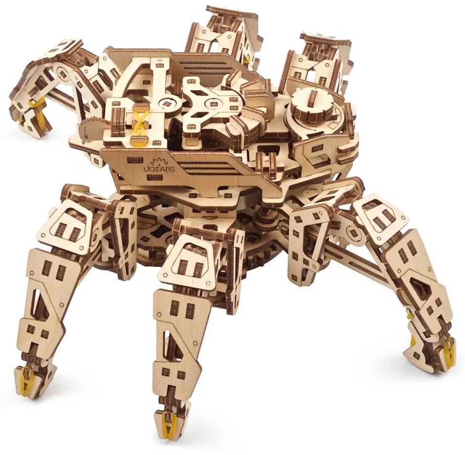 Ugears 3D mechanické puzzle Hexapod Explorer 388 ks