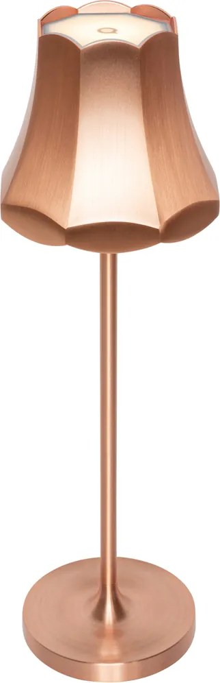 Retro stolná lampa medená nabíjateľná IP44 - Granny