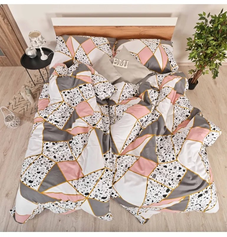 Flanelové obliečky Galina EMI, Štandardný set jednolôžko obsahuje 1x 140x200 + 1x 70x90