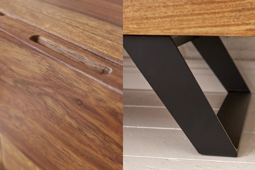 Komoda Amazonas 150 cm Sheesham Prirodná Hrana