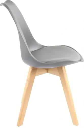 Bestent Jedálenské stoličky 4ks šedé škandinávsky štýl Basic