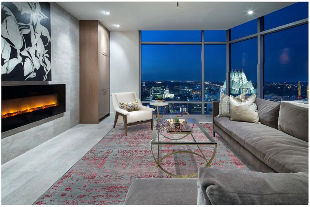 Ručne viazaný kusový koberec Diamond DC-JK ROUND Silver / pink, 365x457, ružová, chodba / predsieň, Diamond Carpets India