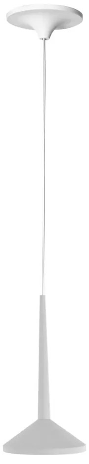 Biele závesné svietidlo SULION Rita, výška 100 cm