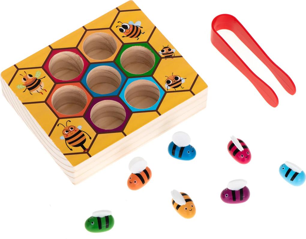 KIK Drevená hra na výučbu farieb včielky | BIANO