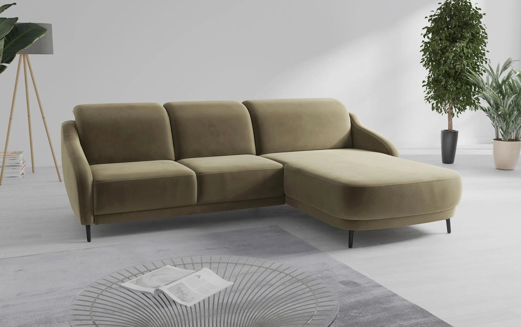 XXXLutz ROHOVÁ SEDAČKA, textil, olivovozelená Sit & More - Sedačky - 000144024104