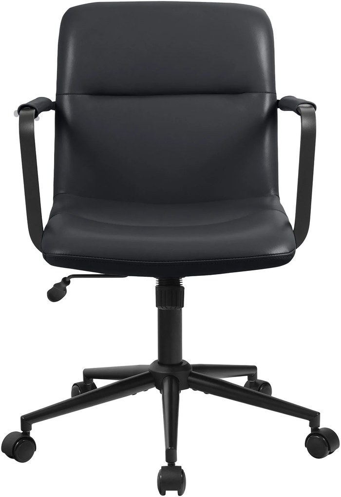 Kancelárska stolička Hilda pravá koža - čierna