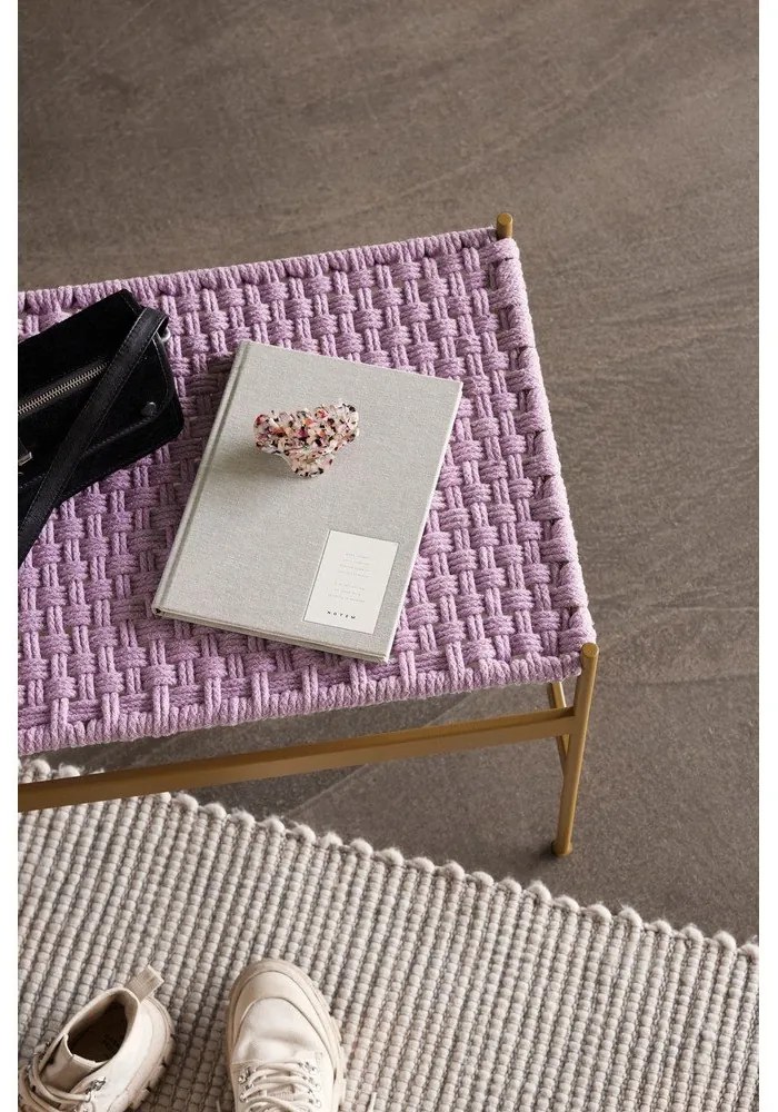 Fialová lavica Peri – Hübsch