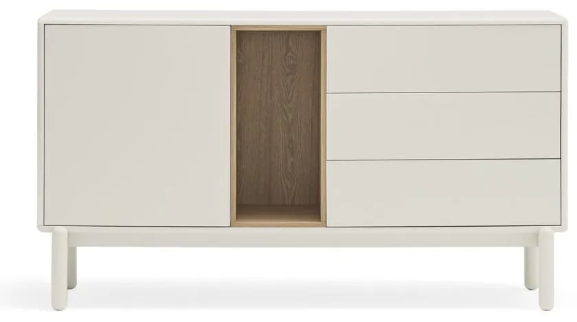 Krémovobiela komoda 140x76x40 cm Corvo – Teulat