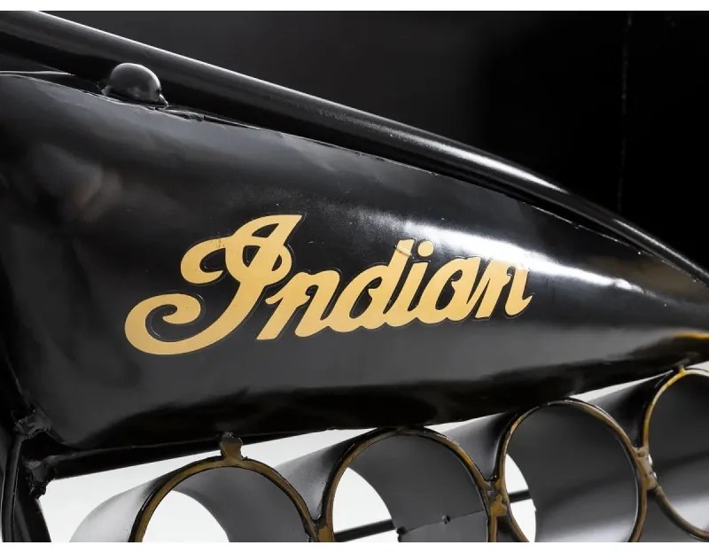 furniture-nabytek.cz - Masívny barový stôl Indian Black z mangového dreva a kovu, lakovaný, čierny – 180×40×85 cm